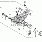 TRX250X Передний тормозной суппорт
