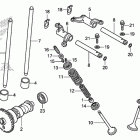 TRX500FE Распределительный вал и клапана