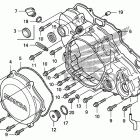 TRX450ER Крышка картера правая