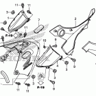 TRX420FPM Side cover@tank cover
