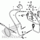 TRX500FE Рулевые переключатели и тросы