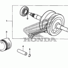 TRX90EX Коленчатый вал и поршень