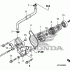 TRX450ER Водяной насос
