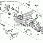 TRX450ER Задний суппорт тормозной