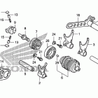 TRX450ER Вилка переключения передач