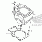 TRX500FE Цилиндр