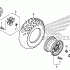 TRX500FE Переднее колесо