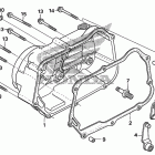 TRX90X Крышка картера правая