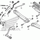 TRX500FE Педали и подножки