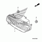 TRX400X Задний фонарь