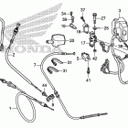TRX500FPA Рычаги & переключатели & тросы