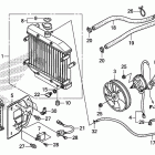 TRX500FPA Радиатор