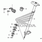 TRX450ER Рулевой вал