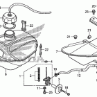 TRX250TE Топливный бак