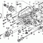 TRX680FA Передняя крышка картера