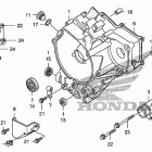TRX250X Крышка картера задняя