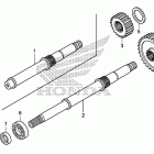 TRX420FPM Вал ведущий
