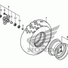 TRX250X Переднее колесо