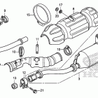 TRX500FPA Глушитель