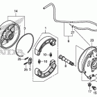 TRX500FE Задний тормоз