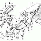 TRX420FA Side cover@tank cover