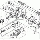TRX500FE Редуктор задний