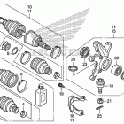 TRX420FA Передний  привод и кулак поворотный
