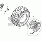 TRX250TE Заднее колесо