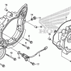 TRX500FPA Крышка картера задняя