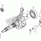 TRX420FPM Коленчатый вал и поршень