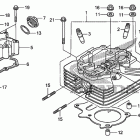 TRX250TE Головка цилиндра