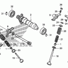 TRX400EX Распределительный вал и клапана