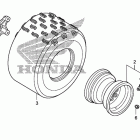 TRX450ER Заднее колесо