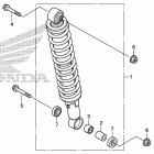 TRX500FE Задний амортизатор