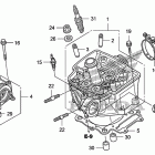 TRX450ER Головка цилиндра