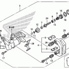 TRX420FA Задний суппорт тормозной