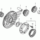 TRX400X Муфта стартера