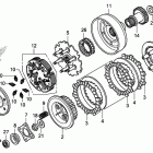 TRX500FE Сцепление