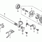 TRX500FPA Gearshift fork@gearshift drum
