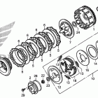 TRX250TE Сцепление