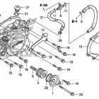 TRX450ER Крышка картера левая