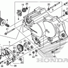 TRX500FE Передняя крышка картера