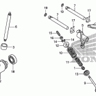 TRX250TE Распределительный вал и клапана