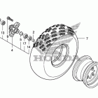 TRX450ER Переднее колесо