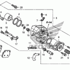 TRX400X Задний суппорт тормозной