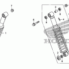 TRX680FA Задний амортизатор