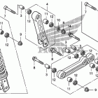 TRX400X Задний амортизатор