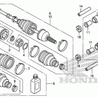 TRX420FA Задний привод и кулак поворотный