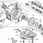 TRX250TE Редуктор задний