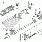 TRX420FPM Вал и вилки  коробки передач